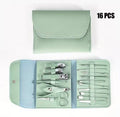 16PCS Professional Nail Clippers & Cuticle Nippers Set with Travel Case – Manicure & Pedicure Kit