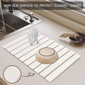 Diatomite Tableware Drying Mat Foldable Kitchen