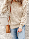 New Style Thickened Solid Color Sweater Women's Loose