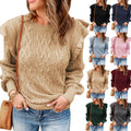 New Style Thickened Solid Color Sweater Women's Loose