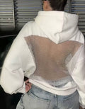 Sisterlinda Harajuku Hooded Sweatshirt – Women’s Backless Mesh Patchwork Streetwear