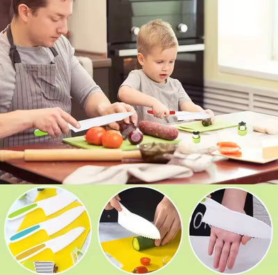 Kids Safe Cooking Set – Montessori Kitchen Tools for Children