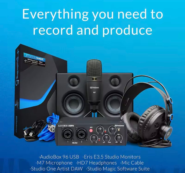 AudioBox 96 25th Anniversary Studio Ultimate Bundle – Kit Completo de Grabación con Studio One Artist DAW