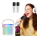 Wireless Karaoke Speaker with RGB Lights & Dual Mics