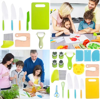Kids Safe Cooking Set – Montessori Kitchen Tools for Children