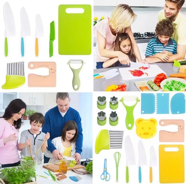 Kids Safe Cooking Set – Montessori Kitchen Tools for Children