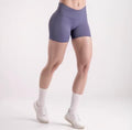 Vision Seamless Yoga Shorts for Women – Cross Low Waist, Scrunch Butt, Hip Lifting Gym Shorts 4.5” High Stretch Fitness Activewear