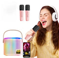 Wireless Karaoke Speaker with RGB Lights & Dual Mics