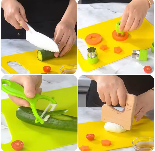 Kids Safe Cooking Set – Montessori Kitchen Tools for Children