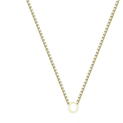 Stainless Steel A- Z Pendant Necklace 26 Letter Necklace Elegant Graceful