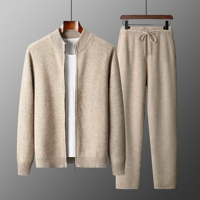 Men's Double-strand Thickened Wool Suit Cardigan
