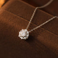 Silver Bright Snowflake Zircon Pendant Necklace Under Banyan Tree Exquisite