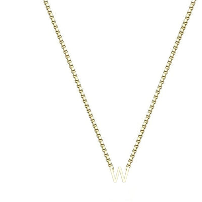 Stainless Steel A- Z Pendant Necklace 26 Letter Necklace Elegant Graceful